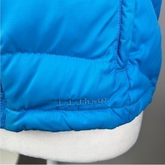 L.L. Bean Vest womens size Small blue puffer goose down zip up - Picture 3 of 7